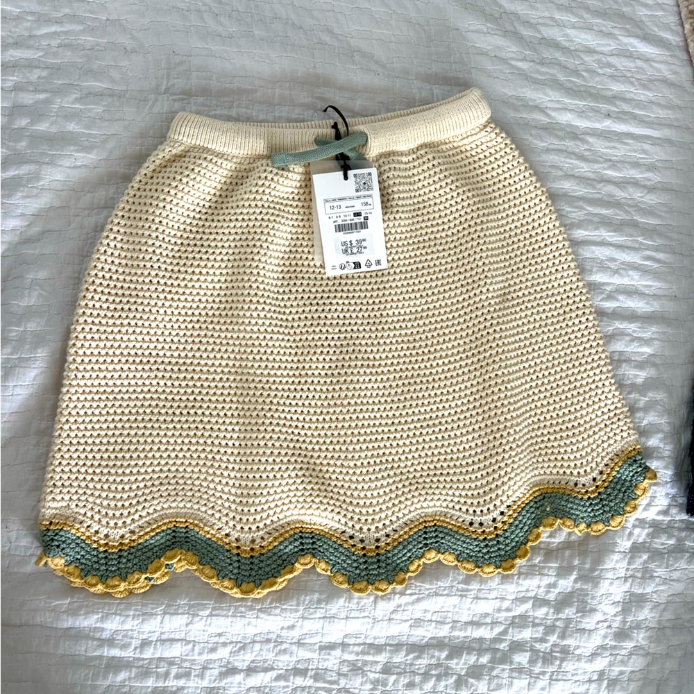 Zara kids 12-13 crochet skirt
